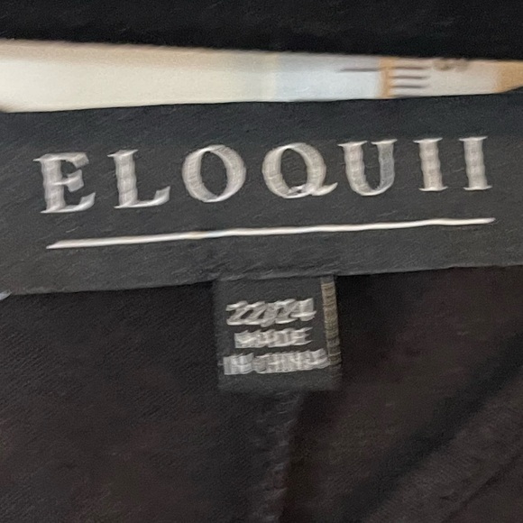 eloquii black maxi tie front dress - NWT 22/24 - Picture 6 of 8